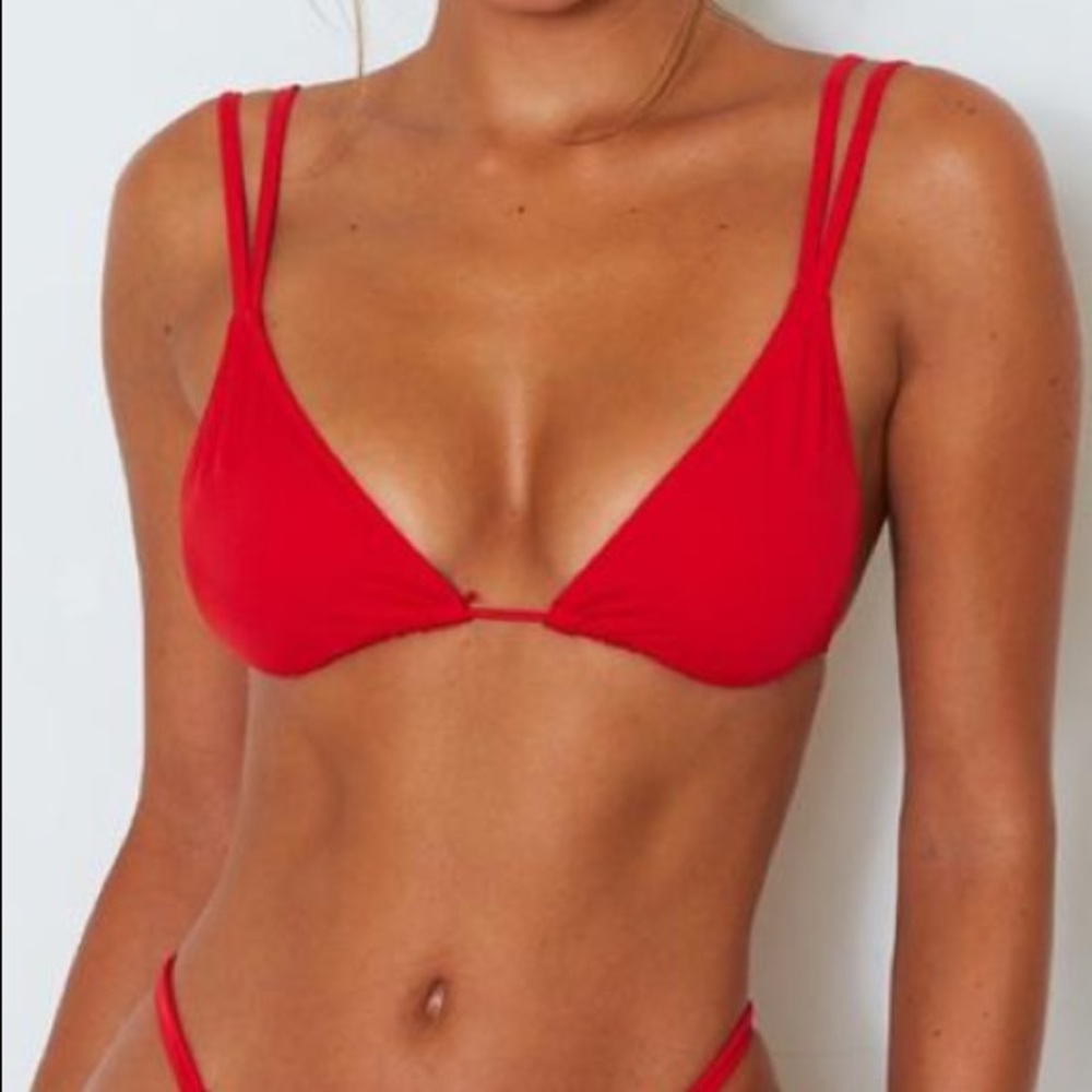 White Fox Swim red bikini